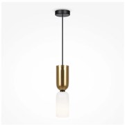 Maytoni MOD177PL-01G - Luster na lanku MEMORY 1xE14/40W/230V zlatá/biela