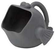 Scrunch silikónové vedierko a kanvička 2v1 v tvare ryby, Anthracite Grey