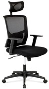 Autronic BONTEC Kancelárska stolička, hojdací mechanizmus, čierna sieťovina, KA-B1013 BK Farba: Čierna
