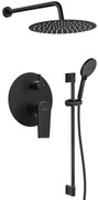 Sapho Sapho, KAI podomietkový sprchový set s pákovou batériou, otočný prepínač, 2 výstupy, čierna matná, KA43/15-04