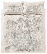 Biele mikroplyšové obliečky na dvojlôžko/predĺžené 230x220 cm Cuddly – Catherine Lansfield