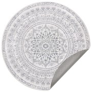 Kulatý koberec ORIENT 160 cm šedý