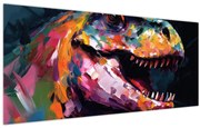 Obraz - Dinosaurus, maľba (120x50 cm)