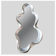 Nástenné zrkadlo 100x50 cm strieborná