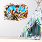 80x60cm PAW Patrol - textilná nálepka na stenu