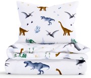 Bavlnené obliečky Renforcé do postieľky – Dinosaury