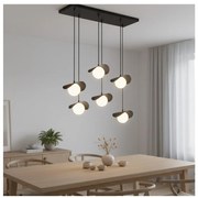 Luster na lankách RITUAL 6xG9/8W/230V čierna