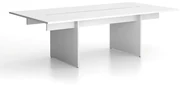 Stôl jednací SOLID + 2x prísed, 2400 x 1250 x 743 mm, biela