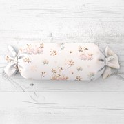 Biante Vankúš valec bonbon Sandra SA-610 Labute medzi leknami na bielom 15x40 cm
