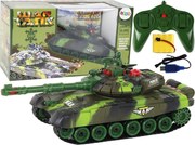 LEAN Toys Veľký diaľkovo ovládaný vojenský tank RC 360 stupňov