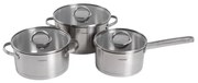 Sada šiestich hrncov EATALY strieborné 721786