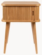 Drevený nočný stolík's drážkovanou prednou časťou Barbier