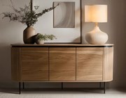 Dizajnová komoda Lulea v dubovom vzhľade 160cm