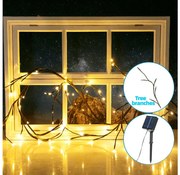 Aigostar - LED Solárna reťaz 72xLED/4m IP65 300 mAh teplá biela konáre stromov