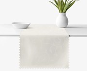 Goldea sviatočný behúň na stôl teflónový - smotanový s veľkými ornamentmi 20x140 cm