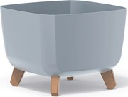 Plastový kvetináč na nožičkách DGQL300 29 cm - svetlosivá