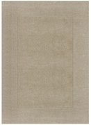 Kusový ručne tkaný koberec Tuscany Textured Wool Border Natural, 120x170, béžová, obývacia izba, Flair Rugs