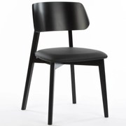 MARY DREVENÁ STOLIČKA S PODSEDÁKOM black