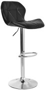 Barová stolička GORDON strieborná / čierna
