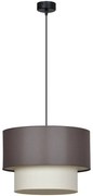 Závesné svietidlo Mediolan, 1x textilné tienidlo (výber z 3 farieb), (výber z 3 farieb konštrukcie)