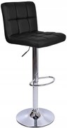 Barová stolička ARAKO strieborná / čierna