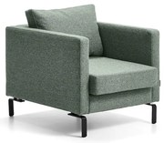 Kreslo HARMONY, látka GAVA, zelenošedá