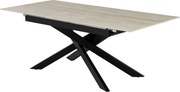 XXXLutz JEDÁLENSKÝ STÔL, čierna, béžová, 200/90/76 cm MID.YOU - Stoly - 002857009401