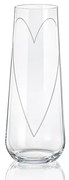 Crystalex GLASS HEART poháre na prosecco 250 ml, 2 ks