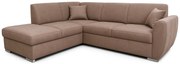 Rohová rozkladacia sedačka DOLORES LETTO L hnedá