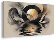 Obraz abstraktný mesiac pri vode