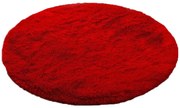 Červený okrúhly shaggy koberec Lana Rozmer: 80