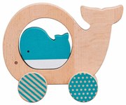 Petit Collage Veľryba a mláďa na kolieskach