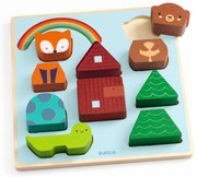 Puzzle & stavebnica 2v1 - Zvieratká pod dúhou