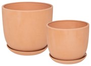 Súprava 2 terakotových kvetináčov COSY