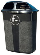 Vonkajší odpadkový kôš na psie exkrementy WALTER, 60 L