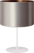 Duolla - Stolná lampa CANNES 1xE14/15W/230V pr. 20 cm strieborná/medená/biela