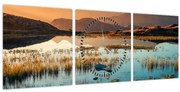 Obraz - Lac Guichard (s hodinami) (90x30 cm)
