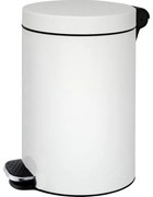 Nášľapný kôš 20 L, plynulé zatváranie, lakovaný biely