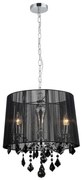 ITALUX MDM-2572/3 BK - Luster na reťazi CORNELIA 3xE14/40W/230V