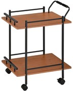 Kuchynský Vozík Gc5993 prírodny/čierny