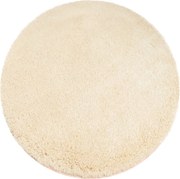 Okrúhly koberec Alpaka v béžovej farbe – mäkký a nadýchaný Rozmer: 80 cm