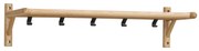 Nástenný vešiak z dubového dreva v prírodnej farbe Milford - Rowico