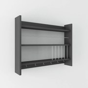 Kuchynská polica Kolin Anthracite