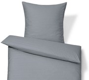 Krepová posteľná bielizeň, štandardná veľkosť, sivá