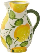 Ručne maľovaný keramický džbán s citrónmi Lemon Pit - 17 * 17 * 21 cm / 850 ml