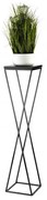Stojan na kvety LOFT 100x24 cm čierna