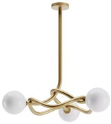 Redo 01-3256 - Luster na tyči CONFUSIO 3xE14/28W/230V pr. 76 cm zlatá