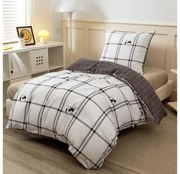 Mikroflanelové obliečky CUTE PANDA biele Rozmer obliečky: 70 x 90 cm | 140 x 200 cm