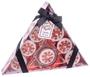 Čajový set sviečok a svietnika 8 ks s vianočným motívom – Casa Selección