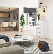 Komoda Kuba 60 cm - 4 zásuvky biela
